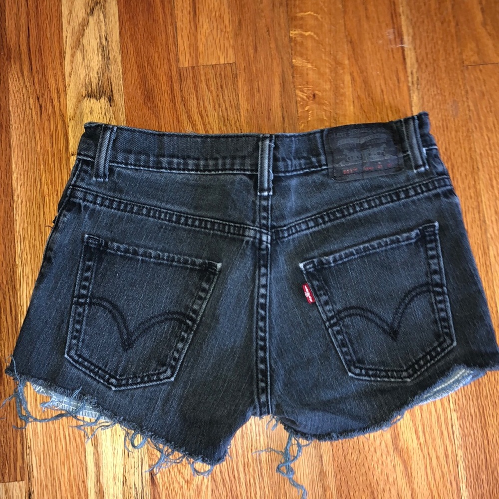 Dark Wash Levi Cutoff Shorts